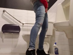 Playtime At The Urinal: Standing Piss Through My Fly Like A Man - Screenshot 9 of 16 - Public