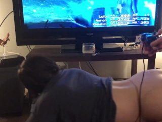 Cute Girl Gets Fucked While Her_Boyfriend Plays_Games