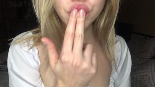 Just Lips Fingers Braces And Tits
