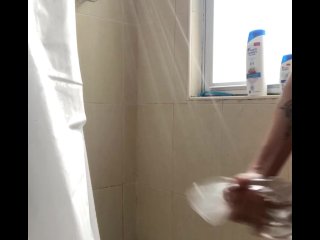 TeenUses See Through Fleshlight in_Shower