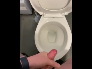 Back at it again in my Work Toilets with Big Cumshot