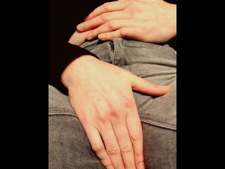 Moaning from extreme pee desperation,wetting, and masturbating