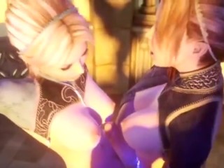 Animated 3D princess is eating her friendsnice warmcoochie