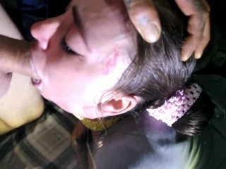 Hot petite girl facefucked_for CUM IN THROAT CREAMPIE