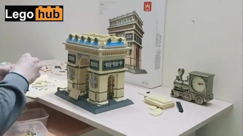 3 hrs 40 of in only 2 minutes (10x speed) - Lego Wange 8021 Triumphal Arch