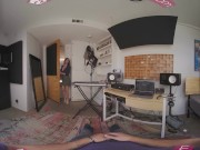 Preview 1 of VR BANGERS Professional MILF Singer Squirting On Microphone VR Porn