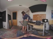 Preview 6 of VR BANGERS Professional MILF Singer Squirting On Microphone VR Porn