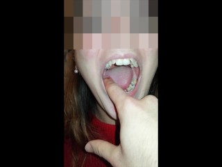 Girl Hard Biting Finger (Sensitive Content)