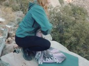 Preview 3 of  Couple Fuck on Public Nature Trail - Horny Hiking - Outdoor Sex POV