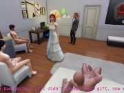 Preview 3 of DDSims - Wife gangbang in front of husband on anniversary - Sims 4