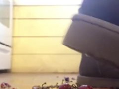 Squishing and Crushing Grapes in my Giant Uggs