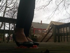 Giant Ballet Flats Tomato Crush
