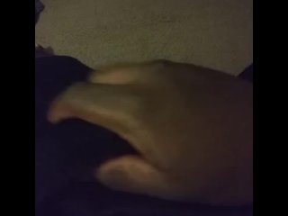 ebony, stroking cock, solo male, fetish