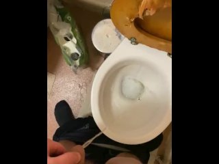 Playing around in the toilets