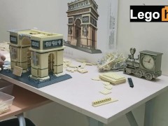 Lucky guy builds Legos for almost 4 hours