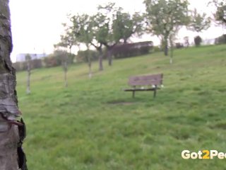 Letting Her Juices Flow In Public