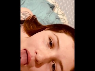 Sloppy blowjob with facial. 