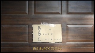 BIG BLACK BORNHUB CLOCK