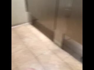 Tiny cock jerking off in Walmart restroom