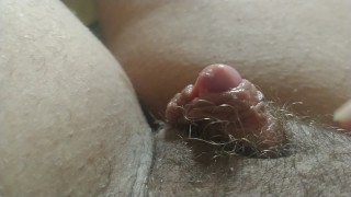 Huge Clit Playing WET