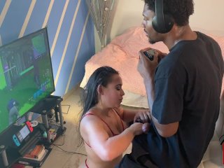 Carmela Clutch Takes On Stretch BBC Fortnite Role-Play More Lust screenshot number 2