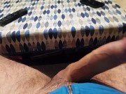 Preview 5 of Uncut Big Cock Soft to Hard Cums Twice