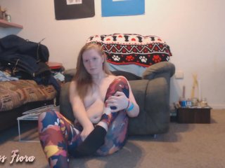 Post workout orgasm with butt plug