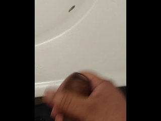 Cum shot bathroom