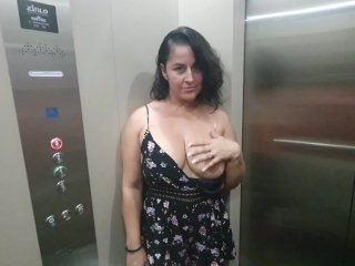 Fucking in the mall's public_elevator, we got_caught.