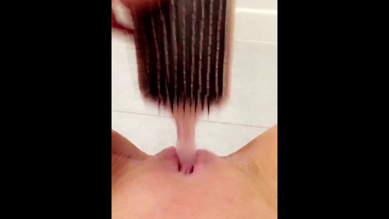 Naughty Teen Fucks her Tiny Pussy with Hairbrush in School Bathroom -  Pornhub.com