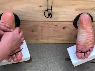 feet, soles, bondage, tickling