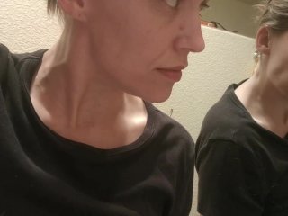 mirror, verified amateurs, solo female, neck veins