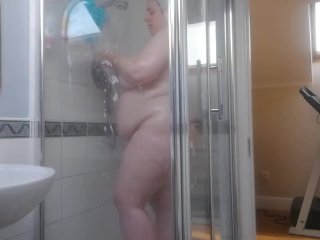Oiled Up Stripping for Shower_Irish BBW