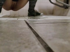 Slow Mo Piss On The Floor from a tiny man's pov