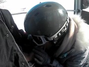 Preview 2 of Italian girl films us while she sucks me in a ski lift surpise cumshot
