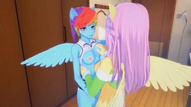 640px x 360px - 3D Hentai)(My little Pony) Rainbow Dash and Fluttershy Lesbian - Pornhub.com