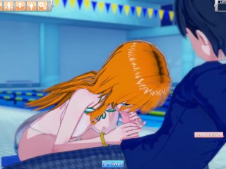 3D_Hentaigame - Nami Fucked Hard andCums Underwater