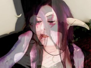 Nightelf gets a huge load from Dragon Cock