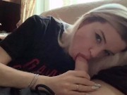Preview 4 of Fucks a blonde in her mouth and tight ass