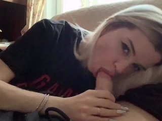Fucks a BlondeIn Her Mouth and Tight Ass
