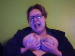 Frazzle Shows off her 38DDD TITS!