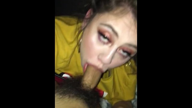 White Freaky Teen BJ Tease