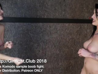 Boob Fight, punching pussy, verified amateurs, nude female fighting