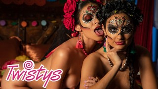 Molly Stewart Bella Twisty's Mexican Day Of The Dead Lesbian Sissoring