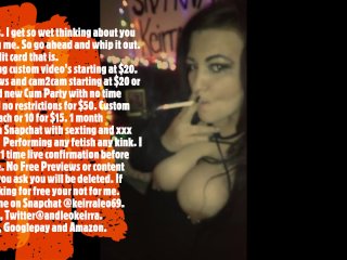 Smoking Fetish_Queen @snapchat Keirraleo69 Smoking Blowjob with_Cumshot.