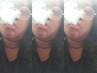 smokey mouths, ebony bbw, smoking cigarette, smoking