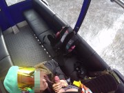 Preview 5 of Sex with Hot Girl in the Cable Cars at the Ski Resort — POV Amateur Couple
