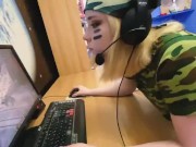 Preview 2 of Fuck cute girl when she play in WoT