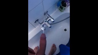 how I flooded his bathroom