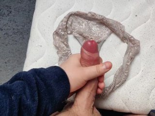 amateur, dirty panties, solo male, fetish